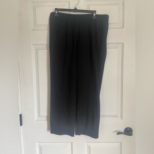 Alfred Dunner Elegant Black Wide Leg Pants